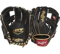 Rawlings R9 Series Baseball Glove | Sizes 11.5"-12.75" | Multiple Styles, Guanto Ragazzi, 29,2 cm-200 Pattern-Nero/Oro, 29 cm