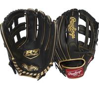 Rawlings R93029-6bg-0/3, Guanto da Baseball Ragazzi, 12,75 Pollici-PRO H Web-Nero/Oro, 12.75 inch