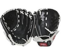 Rawlings Rso120bw-3/0 12 Bsk/NFC, Guanti da Softball Bambina, Nero/Bianco, 30,5 cm
