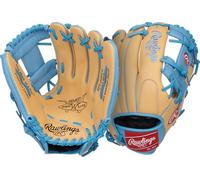 Rawlings | Select Pro Lite Series Francisco Lindor Guanto da baseball per bambini | 29,5 cm | Mano destra | Camelo/blu Columbia