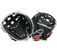 Rawlings | SHUT OUT Fastpitch Softball Catcher Mitt | Lancio destro | 80 cm - Pro H-Web | Nero