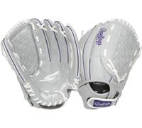 RAWLINGS Guanto da softball - SCSB125PU Sure Catch - Gioventù - 12.5 pollici (Grigio) | Rawlings UNICA