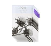 RAWQUEST Milk Thistle Brightening SPA Black Mask 1 confezione (28 ml × 5 pezz...