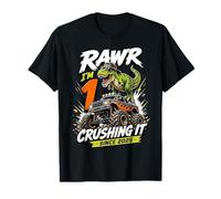 Rawr Im 1 Crushing It Since 2025 Dinosaur Monster Truck Maglietta