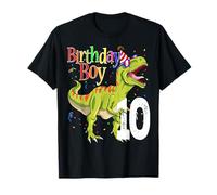 Rawr I'm 10 Dinosaur - Camicie per bambini, motivo: dinosauro Maglietta