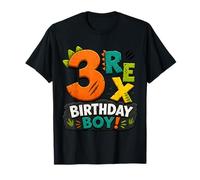 Rawr I'm 3 Three Rex Dinosaur 3rd Birthday Boy Party Maglietta