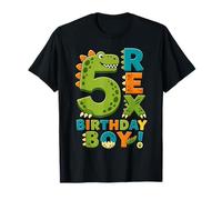 Rawr I'm 5 Five Rex Dinosaur 5th Birthday Boy Party Maglietta