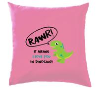 Rawr , It Significa i Love You IN Dinosauro - Cuscino - Dinosauri Carino Love