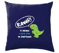 Rawr , It Significa i Love You IN Dinosauro - Cuscino - Dinosauri Carino Love