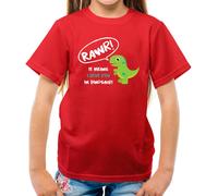 Rawr , It Significa i Love You IN Dinosauro - T-Shirt - Dinosauri Carino Love