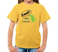 Rawr , It Significa i Love You IN Dinosauro - T-Shirt - Dinosauri Carino Love