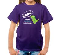 Rawr , It Significa i Love You IN Dinosauro - T-Shirt - Dinosauri Carino Love