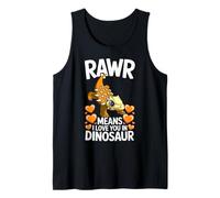 Rawr Means I Love You in Dinosaur Ankylosaurus Design Canotta