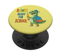 Rawr Ready for School, simpatico dinosauro che torna a scuola PopSockets PopGrip Adesivo