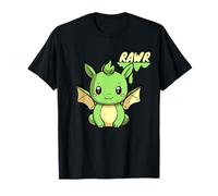 Rawr Sono Un Dinosauro Il Simpatico Drago Verde Roar Maglietta