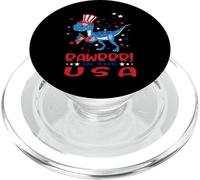 Rawrrr ! In The USA T rex Dinosaur 4th Of July America Flag PopSockets PopGrip per MagSafe