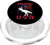 Rawrrr ! In The USA T Rex Dinosaur 4th Of July America Flag PopSockets PopGrip per MagSafe
