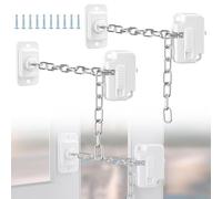 Raxfekro 2 pezzi di sicurezza per bambini, serratura per frigorifero, finestra di sicurezza per bambini, senza foratura, adatto per lavatrici, armadi, toilette, refrigeratori per vino, finestre