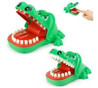 Raxfekro Denti di Coccodrillo Giocattolo per Bambini, Gioco Denti di Coccodrillo per Abilità Mentali, Divertente Gioco Bocca di Coccodrillo Mordere le Dita per Ragazzi e Ragazze