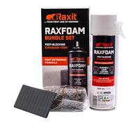 Raxit Raxfoam 500 ml, Schiuma Poliuretanica Espansa con Rete Inox