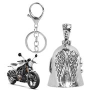RAXLUPO 1 Pezzi Bell Portafortuna Moto Moto Portachiavi Guardian Bell Angelo Custode Campanella Accessori per Auto Elettriche Moto, Biciclette Campanello Può Portare Buona Fortuna