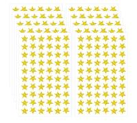 RAXLUPO 540 pz Adesivi Stelline Dorate Sticker Adesivo per busta con stella glitterata Stelle Glitterati stelline adesive stelline decorative natalizie Per decorazioni regalo, chiusura di buste
