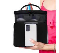 Raxove Borsa da doccia portatile, in rete, piccola, ad asciugatura rapida, organizer per il bagno, per studenti universitari, uomini e donne