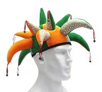 Raxove Cappello da clown di Halloween, cappello da campana in costume, cappelli da clown da buffone di Pasqua, costume da festa, cappello da clown giullare di taglio, divertente tentacolo di Pasqua