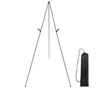 Raxove Cavalletto da pittura, supporto per pittura, supporto per pittura, cavalletto per esposizione, cavalletto nero per esposizione di poster di nozze, cavalletto pieghevole regolabile per pittura
