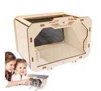 Raxove Giocattolo di proiezione in legno TV,Giocattolo di proiezione in legno | Giocattoli da costruzione in legno | Aiuto per l'insegnamento delle abilità pratiche, Giocattoli per bambini