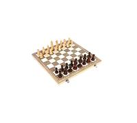 Raxove Scacchi Internazionali, Backgammon Scacchi Legno Pieghevole 3 in 1, Scacchi Legno, Tavola e Pezzi Pieghevoli, aggravamento Mente Tra Genitori e Figli