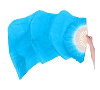 Raxove Ventagli per Danza del Ventre | Ventagli per Danza del Ventre Colorati da 1,8 m | ventagli Pieghevoli con Telaio Spesso per Prestazioni e pratiche mozzafiato