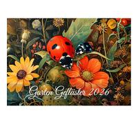 raxxa Calendario mensile di alta qualità, da giardino a sussurro 2026 - DIN-A3 orizzontale