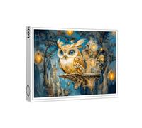 raxxa Puzzle premium | gufo mistico in un albero Castle at Night | 1000 pezzi