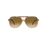 Ray - Ban Unisex Ray - Ban RB2198 BILL 129251 Occhiali da sole Acetato Oro Marrone Squadrata Normale Sfumato