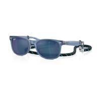 Occhiali da Sole Ray-Ban Junior New Wayfarer RJ9052S 714855 con laccio - 47/15/125