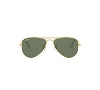 Ray - Ban Bambino RJ9506S JUNIOR AVIATOR 223/71 Occhiali da sole Metallo Oro Verde Pilot Normale