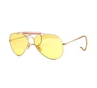 Ray Ban 3030 Outdoorsman Remix Aste Riccio Occhiali da Sole Oro/Giallo