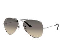 Ray-Ban Aviator Gradient RB3025 003/32, Argento, Metal, Unisex occhiali da sole 62