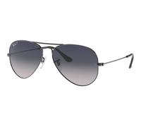 Ray-Ban Aviator Gradient RB3025 004/78 Polarized, Polarizzato, Argento, Metal, Unisex occhiali da sole 58