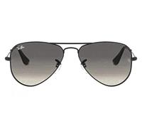 Ray-ban Aviator Junior Rj 9506s Occhiali Da Sole Bambino Nero Pilot Grigio 50mm