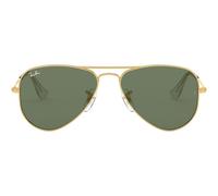 Ray-ban Aviator Junior Rj 9506s Occhiali Da Sole Bambino Oro Pilot Verde 50mm