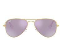 Ray-ban Aviator Junior Rj 9506s Occhiali Da Sole Bambino Oro Pilot Viola 50mm