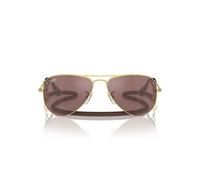 Ray-ban Aviator Junior Rj 9506s Occhiali Da Sole Unisex Oro Pilot Marrone 52mm