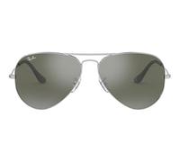Ray-ban Aviator Large Metal Rb 3025 Occhiali Da Sole Unisex Argento Pilot Grigio 55mm