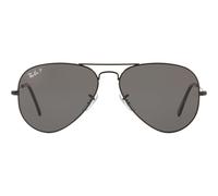 Ray-ban Aviator Large Metal Rb 3025 Occhiali Da Sole Unisex Nero Pilot Grigio 58mm Polarizzato