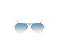 Ray - Ban Unisex Ray - Ban RB3025 AVIATOR 001/3F Occhiali da sole Metallo Oro Blu Pilot Normale
