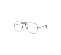 Ray-Ban Aviator RX6489 2502, Argento, Metal, Unisex occhiali 55