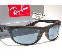 Ray Ban BALORAMA Occhiali Da Sole Frame Havana Opaco Lenti Blu RB 4089 894/56