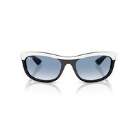 Ray-ban Balorama Rb 2489 Occhiali Da Sole Unisex Bianco Squadrato Blu 62mm